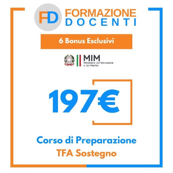 Corso di Preparazione TFA Sostegno