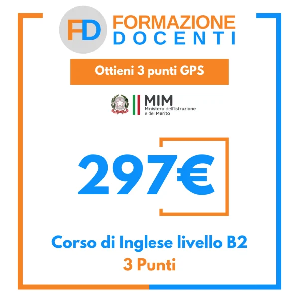 Corso Inglese B2 + Esame Online