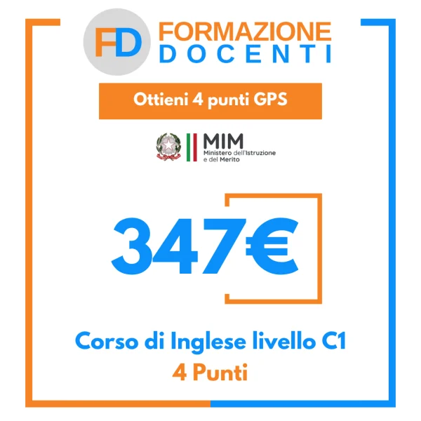 Corso Inglese C1 + Esame Online